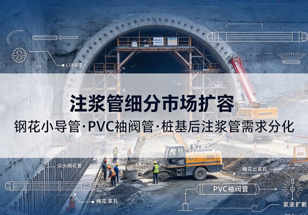 锦江注浆管细分市场扩容，隧道钢花小导管、PVC 袖阀管、桩基后注浆管需求分化
